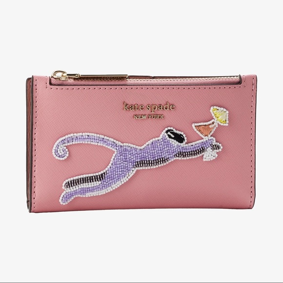 Kate Spade RARE Slim Safari Beaded Monkey Wallet - Picture 10 of 10